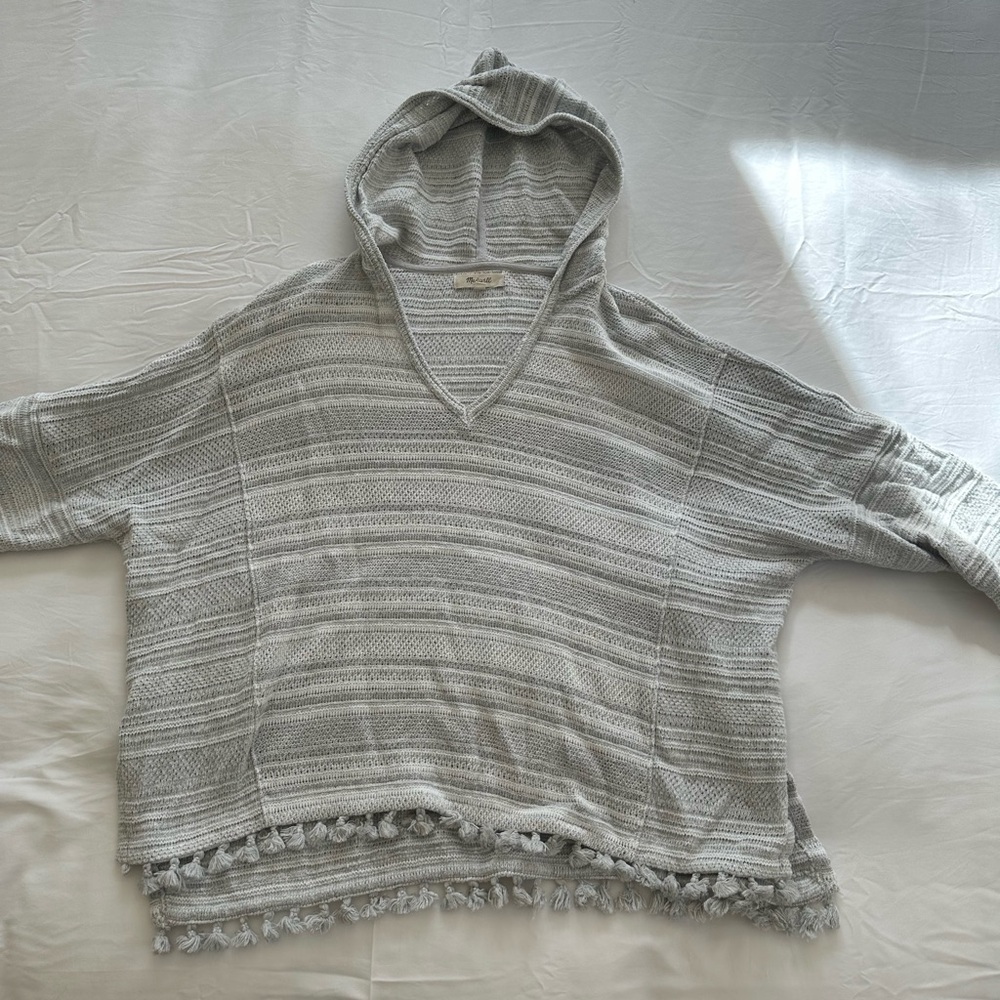 Madewell knit hoodie/poncho